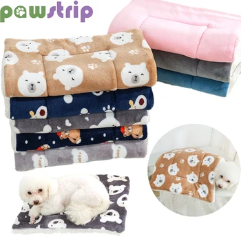  Мягкий фланелевый коврик для собак, утолщенные теплые коврики для сна маленьких средних и крупных собак, кошек, одеяло для милых щенков, товары для домашних животных