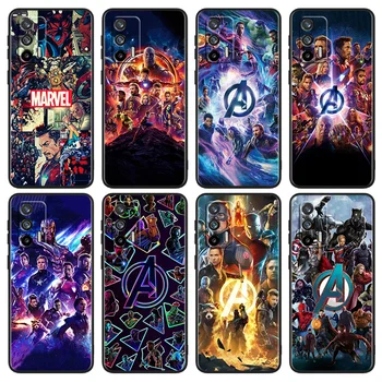  Чехол для телефона Marvel The Avengers для OPPO Realme Q5i Q5 Q3S 10 9i 8i 7i 6 5 Narzo 50i 50A 50 30 Pro Plus Черный Чехол