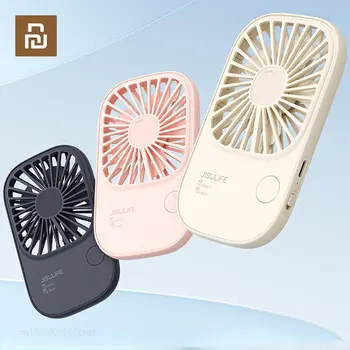  Youpin JISULIFE Mini Handheld Fan Портативный вентилятор, Маленький настольный вентилятор с кронштейном, USB-перезаряжаемые вентиляторы для ресниц, Вентилятор для макияжа ресниц