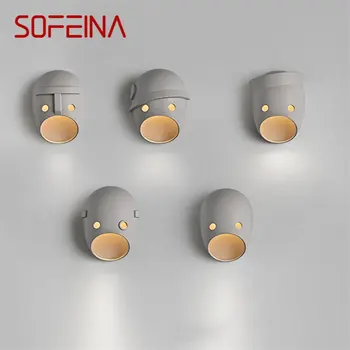  Настенный светильник SOFEINA Nordic Винтажный Простой Светодиодный Креативный Декоративный Коридор для гостиной отеля Бра