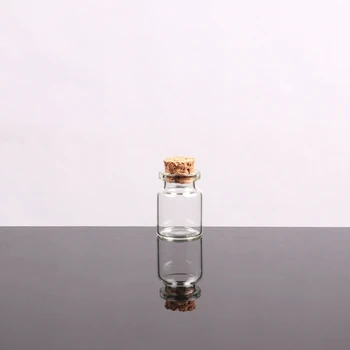  Маленькие бутылочки с пробковыми пробками Крошечные флаконы Маленькие прозрачные стеклянные банки с крышками для хранения