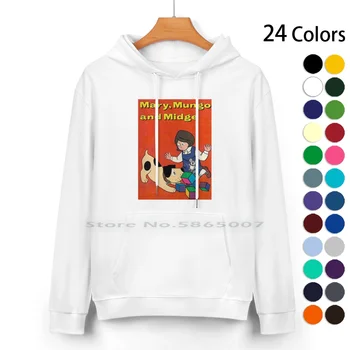  Mary Mungo Midge, свитер с капюшоном из чистого хлопка, 24 цвета, Mary Mungo Midge, ретро, винтаж, Ностальгия, Детский сериал, Мультфильм 1970-х годов
