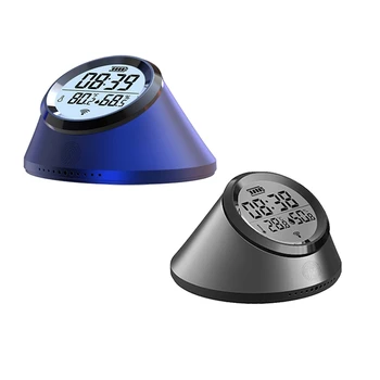  Tuya Zigbee Умный датчик температуры и влажности, часы, комнатный термометр с ЖК-дисплеем для Google Home Smart Life