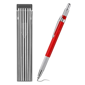  4-кратный карандаш для сварки с 48-кратными серебряными прожилками, металлический маркер, механические сварочные карандаши для труб, изготовление, красный