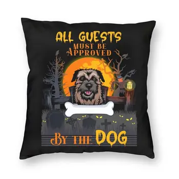  Хэллоуин Бордер-Терьер Собака Чехол для подушки с принтом животного, наволочка для наволочки для дивана на заказ, украшение наволочки