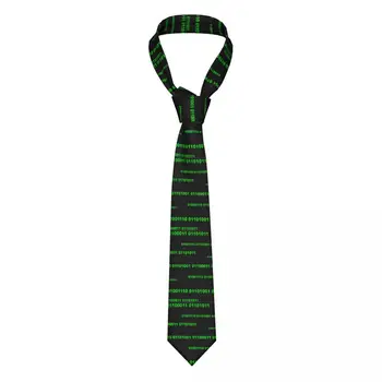  Двоичные кодовые названия, Ник, Мужские галстуки, Модный полиэстер, 8 см, Классический галстук для мужских костюмов, Аксессуары, Галстук для бизнеса