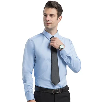  Мужские рубашки из бамбукового волокна, эластичные, против морщин, рубашки с длинным рукавом, приталенная деловая блузка Camisa, белая рубашка