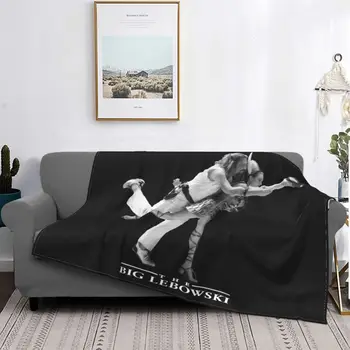  Одеяло с изображением Большого Лебовски - Танцующего чувака, Мохнатое Постельное белье Плюс бархатное покрывало для дивана, Декоративное для дивана
