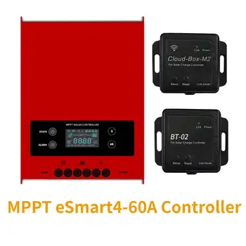  Интеллектуальный MPPT солнечный контроллер заряда eSmart 60A Panel Charger Regulateur Литиевая батарея 12V 24V 36V 48V С приложением Wifi