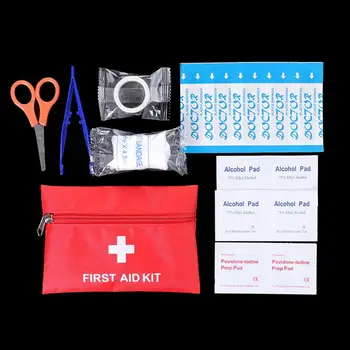  Мини-аптечка первой помощи, Водостойкий Легкий аварийный набор, пластыри, Бинты, Необходимый набор для кемпинга в чрезвычайных ситуациях