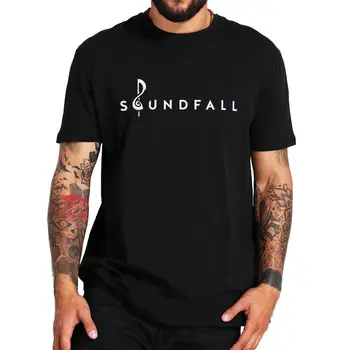  Футболка Soundfall Game, футболки для любителей приключенческих видеоигр, летние футболки из 100% хлопка европейского размера, повседневная мягкая базовая мужская футболка