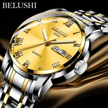  belushi Оригинальные автоматические мужские часы, светящиеся водонепроницаемые кварцевые часы