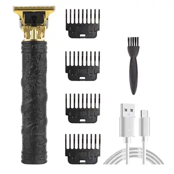  Винтажные Профессиональные Электрические машинки для стрижки волос, USB Перезаряжаемый Триммер для волос для мужчин, Машинка для стрижки волос, Салонные Парикмахерские инструменты