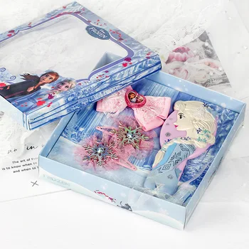  Disney Frozen Girls Гребень София Принцесса Минни Микки Детская Милая расческа для массажа волос на воздушной подушке Подарочная коробка Подарки Игрушки Подарки