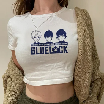  Синий замок fairycore, готический укороченный топ, женская корейская мода, дрянная футболка fairy grunge 90-х