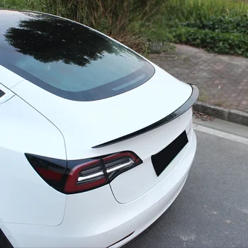  Для Tesla Модель 3 2019 20 21 22 P Стиль Задняя крышка багажника Автомобильный спойлер Крылья Внешняя отделка из АБС-пластика Внешние Аксессуары
