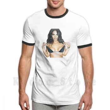  Футболка Megan Fox с принтом для мужчин, Хлопковая Новая крутая футболка Megan Fox Jennifers Booty Sexy Tits