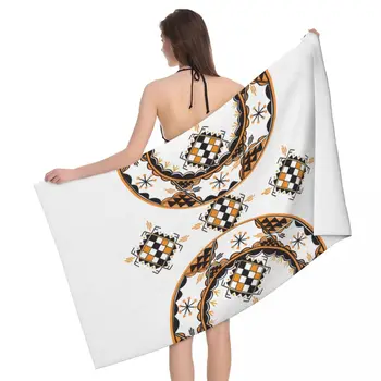  Пляжное банное полотенце Z Imazighen, ковер Kabyle из микрофибры, полотенца Amazigh для путешествий, плавания, кемпинга