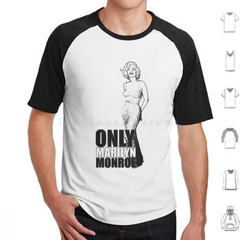  Только футболка Мэрилин Монро, хлопок, мужчины, женщины, принт своими руками, Только Мэрилин Монро