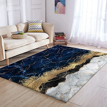  Фланелевый ковер CLOOCL Мраморный коврик Мягкий мраморный коврик для пола Современный 3D принт Нескользящий коврик для спальни, кухни, гостиной