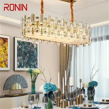  Подвесной светильник RONIN Postmodern Креативная золотая люстра LED Роскошная хрустальная лампа для украшения дома