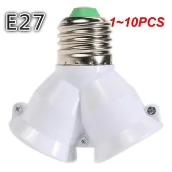 1 ~ 10ШТ Винт CoRui E27 LED Базовый Светильник Лампа с цоколем от E27 до 2-E27 Разветвитель Адаптер держатель лампы E27 гнездо держатель лампы