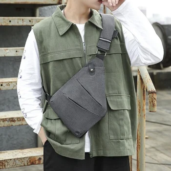  Деловая мужская нагрудная сумка для ручной работы, официальная сумка через плечо, модная сумка через плечо, стиль отдыха, Походный лагерь