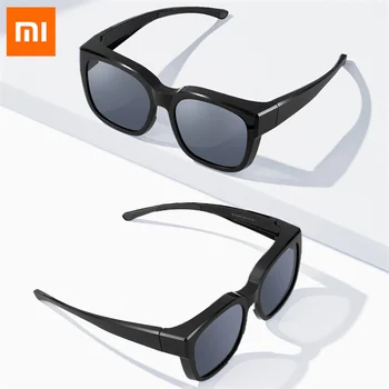  Набор поляризованных солнцезащитных очков Xiaomi Mijia Регулируемые очки для близорукости Солнцезащитные очки с 6-слойной поляризационной пленкой Классические квадратные очки унисекс
