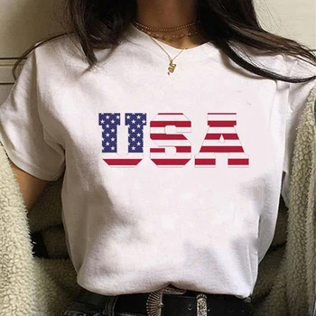  Футболка США женская уличная одежда футболка женская одежда y2k