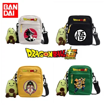  Dragon Ball Monkey King, четырехцветная маленькая квадратная сумка, цветная холщовая сумка с модной печатью, повседневная мультяшная сумка-мессенджер