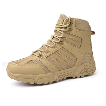  Брендовые мужские тактические ботинки, армейские ботинки, мужская Военная дышащая рабочая обувь для пустыни, Альпинистские походные ботинки, мужские уличные ботинки по щиколотку