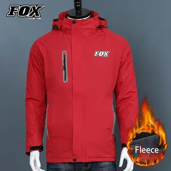  Зимняя куртка Fox Cycling Team MTB для велосипедных гонок, водонепроницаемая одежда для грузовых велосипедов с длинными рукавами, Светоотражающая одежда, Ветрозащитное пальто для верховой езды