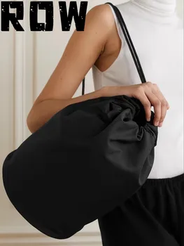  Женская сумка ROW2023, открытая, закрытая, черный водонепроницаемый нейлоновый рюкзак, модный рюкзак