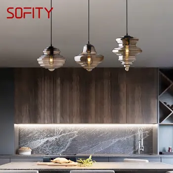  Подвесные светодиодные светильники SOFITY Nordic промышленного дизайна, роскошный креативный подвесной светильник в стиле лофт для домашней столовой, спальни