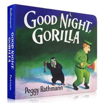  Оригинальная английская книжка с картинками Milu Good Night Gorilla Board GoodniGht Moon