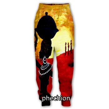  phechion Новые Мужские/Женские Повседневные Брюки с 3D Принтом Africa Beauty Art, Модная Уличная Одежда, Мужские Свободные Спортивные Длинные Брюки F193
