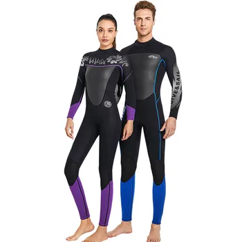  2024 Новый 3 мм женский гидрокостюм для подводного плавания, Неопреновый цельный костюм для плавания, теплый женский купальник для серфинга, подводное плавание, Зимние купальники