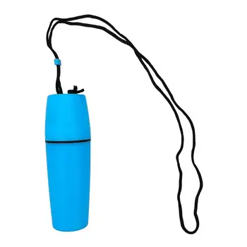  Портативный прочный водонепроницаемый флакон для сухого хранения с ремешком синего цвета