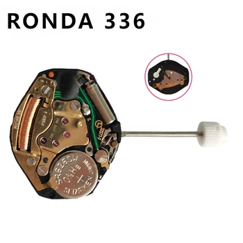  Швейцарский оригинальный Новый кварцевый механизм RONDA 336, аксессуары для часового механизма 3hands