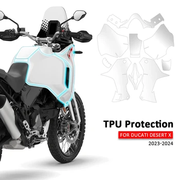  Аксессуары DESERT X Для защиты кузова мотоцикла, Защитная пленка для обтекателя, Невидимая пленка для Ducati Desert X Tank TPU Protector