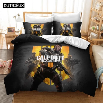  Игровое одеяло Call Of Duty с 3D принтом, комплект постельного белья, набор пододеяльников, наволочка, домашний текстиль, роскошный размер для взрослых Queen Twin Single