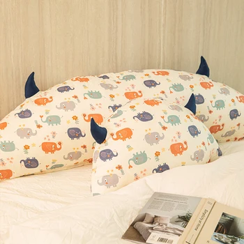  Милая мультяшная подушка для прикроватной тумбочки, съемная моющаяся подушка для спинки дивана-кровати в детской комнате, подушка-татами для поясничной спинки??