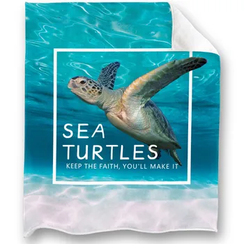  Модное одеяло с животными CLOOCL, морские черепахи, 3D-принтованные одеяла для кроватей, сохраняющие тепло, портативное плюшевое одеяло для путешествий 180x150 см