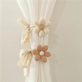  Корейский милый держатель для штор в форме цветка, москитная сетка, привязной ремешок для декора детской комнаты, мультяшные подхваты для штор, пряжка