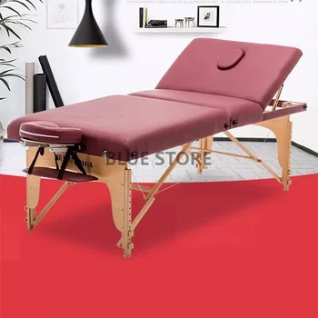 Складная массажная кровать для лица, косметический портативный профессиональный стол для массажа, шампунь для ресниц, Косметическая татуировка, мебель