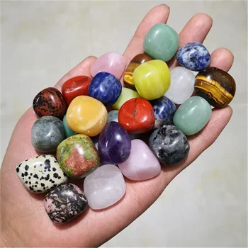 100 г высококачественного натурального объемного камня Разноцветные кристаллы Натуральные Обкатанные камни Полированный хрусталь Украшение домашнего аквариума