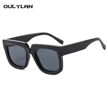  OULYLAN 2023 Новые Модные Солнцезащитные очки в оправе для женщин, Устойчивые к ультрафиолетовому излучению, Ретро Брендовые Зеркальные Солнцезащитные очки, Оттенки очков