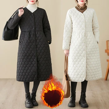  Зимняя одежда для беременных с длинным рукавом и V-образным вырезом, большие размеры, хлопковая куртка для беременных, дизайн X-Long, Модные черные пальто для беременных