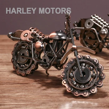  A7 Ретро креативные металлические поделки из кованого железа украшения мотоцикла Harley украшение домашнего крыльца офисного стола