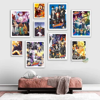  Katekyo Hitman Reborn Плакат аниме Настенное искусство Декоративные принты на холсте Картина для гостиной спальни Картина для домашнего декора